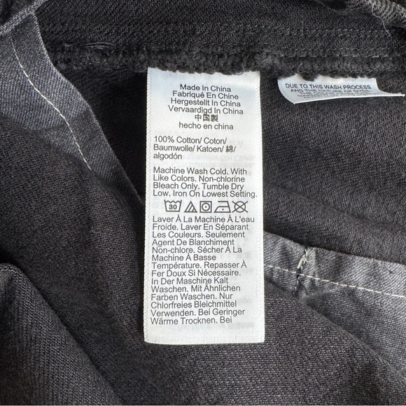 J Crew Black Dark Rinse Denim Gold Button Front Mini Skirt Womens Size 2 NEW - Picture 6 of 8